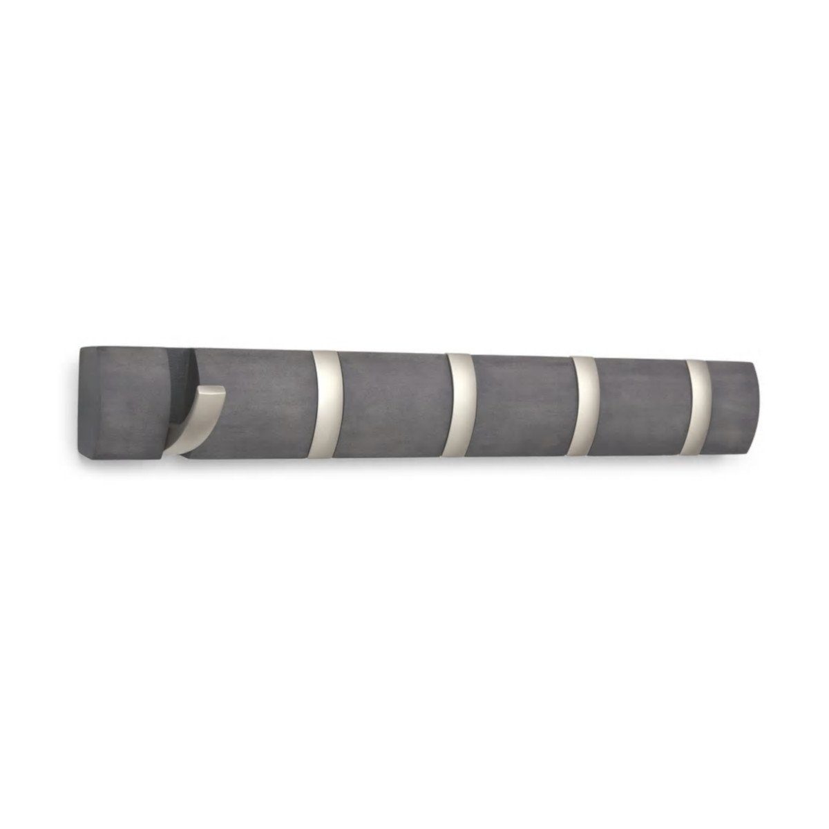 Umbra Garderobenhalter FLIP HOOK 5 Kleiderhaken, Treibholz, Traglast pro Haken 2.3 kg