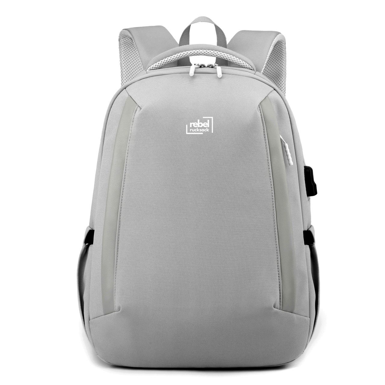 Rebel Rucksack Tagesrucksack Scandi Grey, Ultraleicht, Handliche Größe, Schlichtes Design, Wasserabweisend