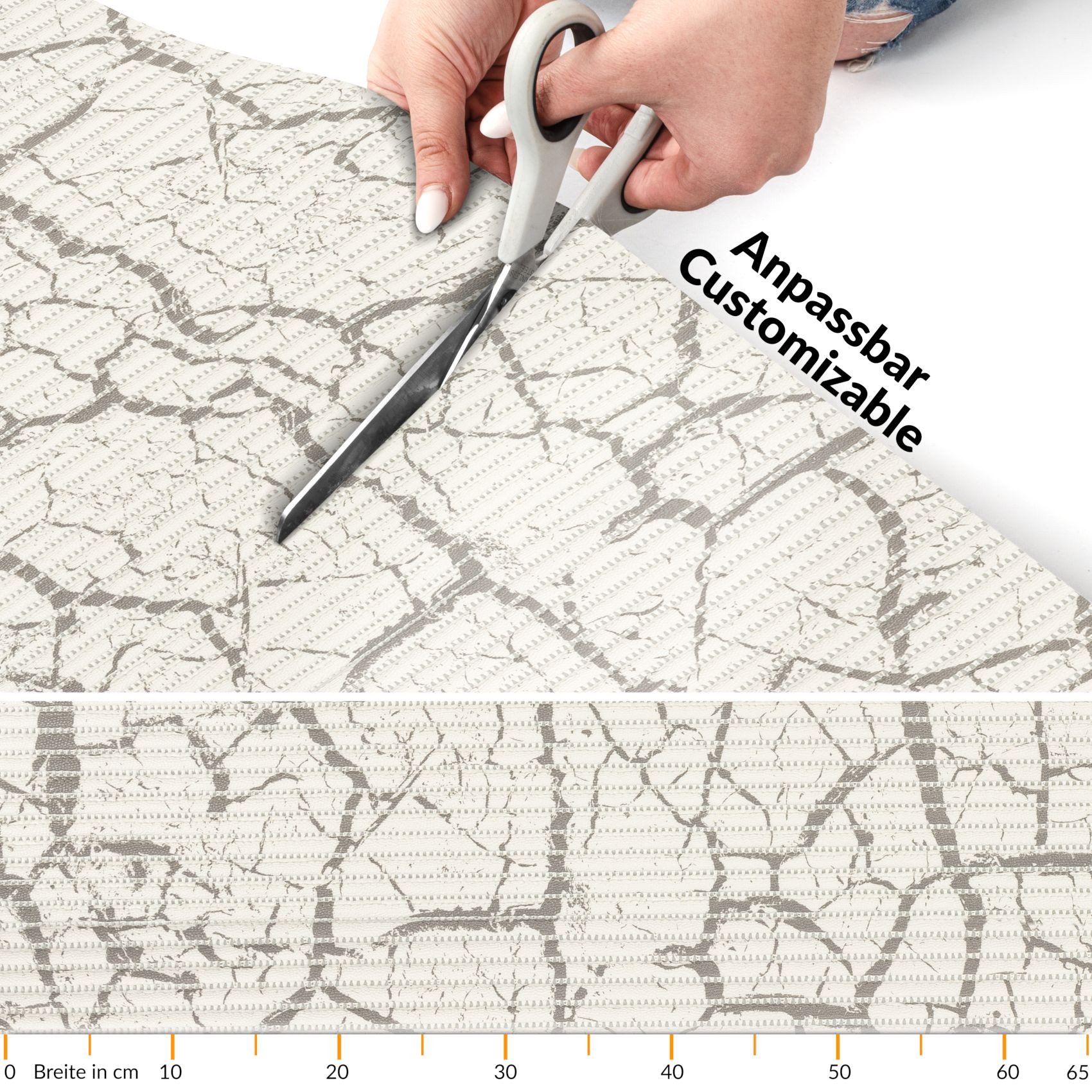ANRO Schaum-Badematte Antirutschmatte Weichschaummatte Badezimmer Premium, Höhe 5 mm, wasserdurchlässig, pflegeleicht, Rillen, rutschhemmend, Drainage Effekt, s – Bild 4 von 5