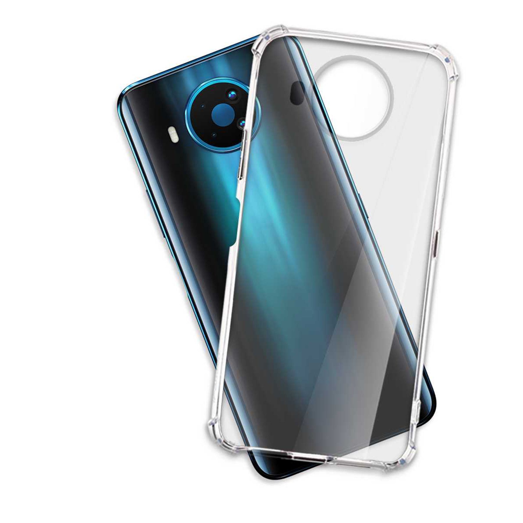 mtb more energy Smartphone-Hülle Clear Armor Case für Nokia 8.3 5G, Transparente TPU Schutzhülle Case Backcover mit Anti-Shock Verstärkung