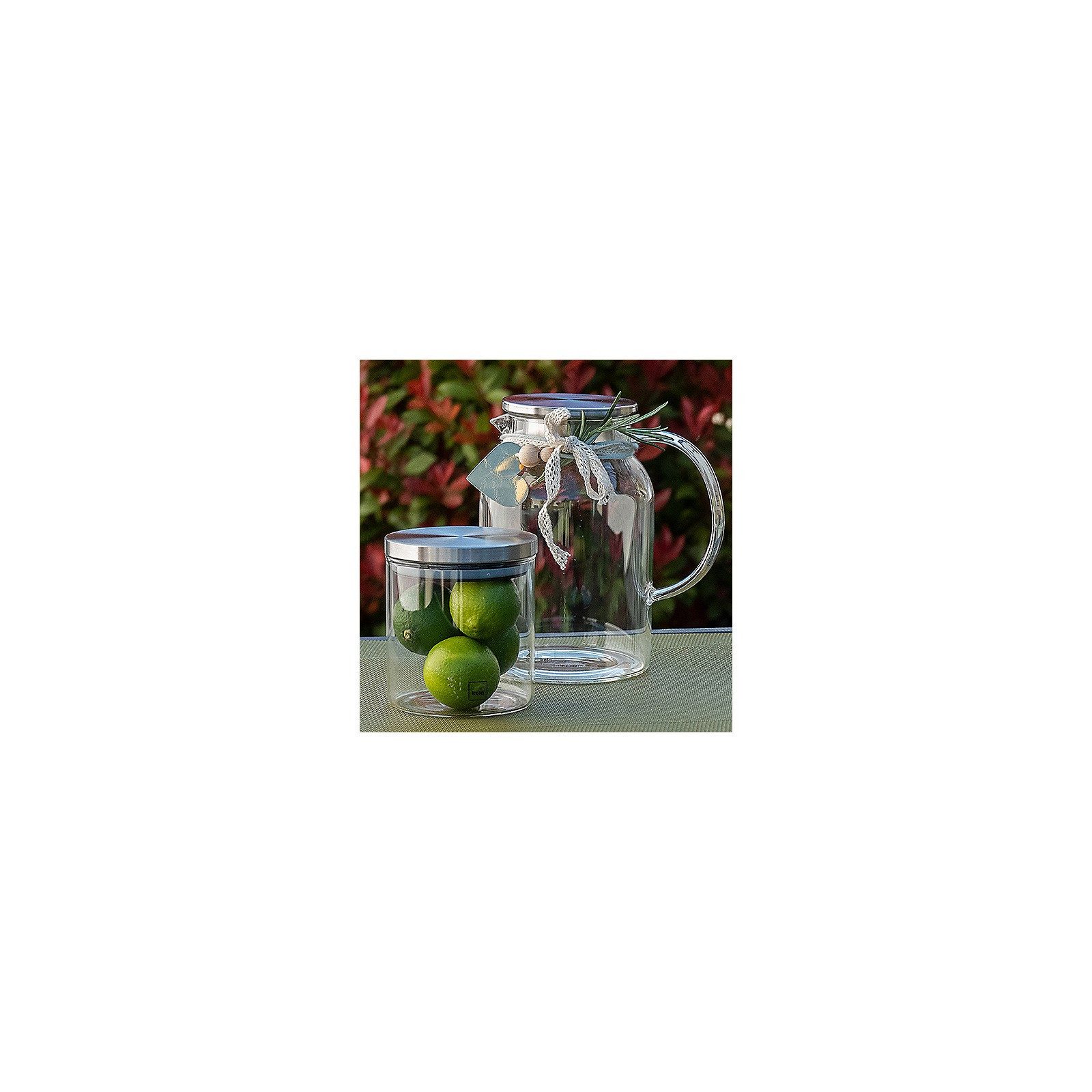 kela Wasserkaraffe Luna, bestehend aus Universalkanne 1,5 L, Vorratsdose 0,6 L
