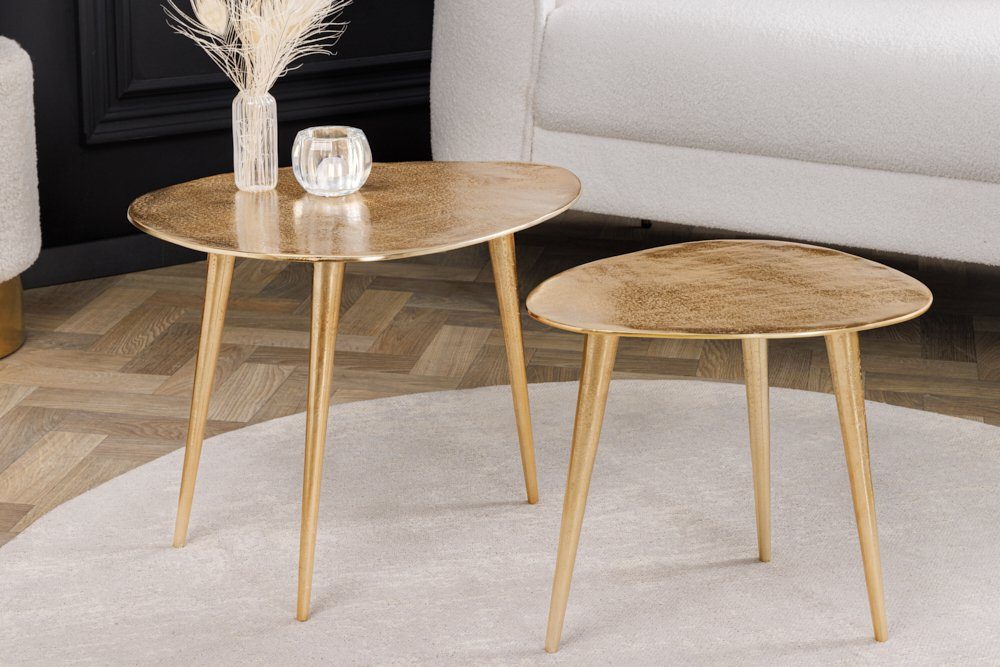 riess-ambiente Couchtisch ELEMENTS 50cm gold (Set, 2-St), Wohnzimmer · Meta günstig online kaufen