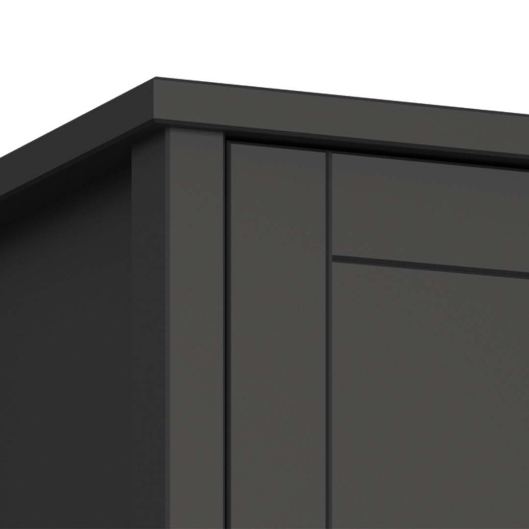 ebuy24 Kleiderschrank Tromsø Kleiderschrank 2 Türen kaffeefarben. – Bild 5 von 5