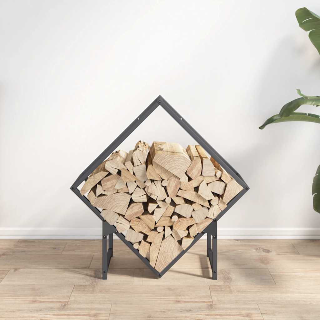 vidaXL Kaminholzregal Brennholzregal Anthrazit 60x25x60 cm günstig online kaufen