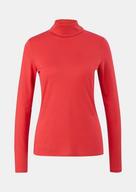 Comma Langarmshirt Longsleeve aus Modalmix Stickerei