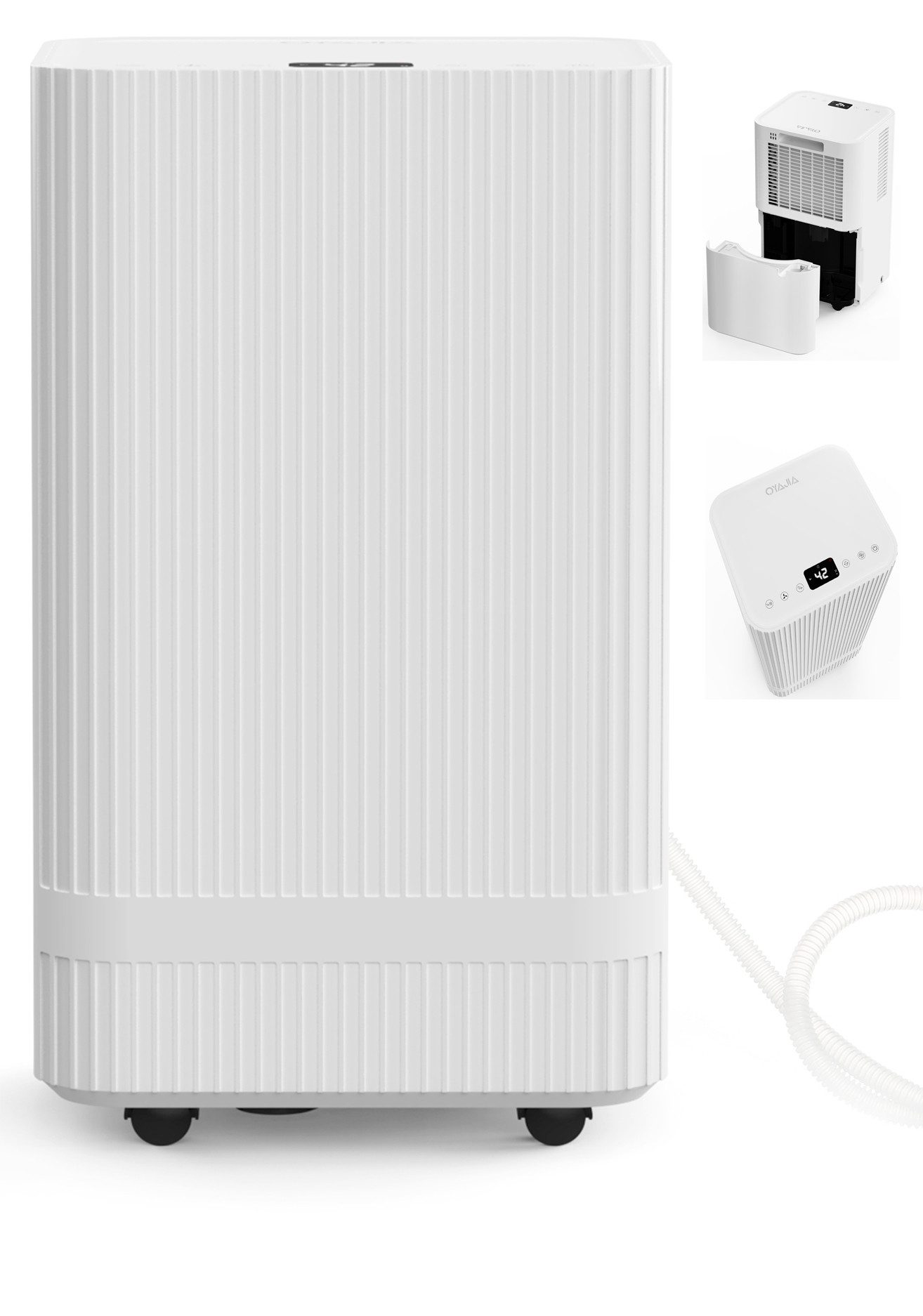 LETGOSPT Осушувачі повітря Осушувачі повітря Elektrisch, Raumentfeuchter Leise Dehumidifier 12L, für 150 m³ Räume, Dauerablauf,leise & energieeffizient für Keller, Bad und Schlafzimmer