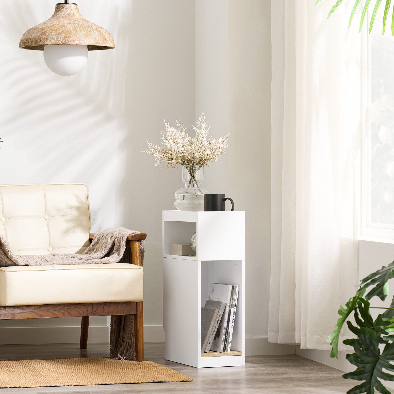 SoBuy Nachttisch FBT171, Beistelltisch schmal, Nachtschrank günstig online kaufen