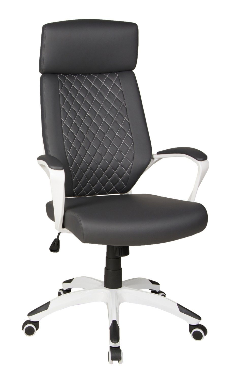 Duo Collection Chefsessel TREET, Schwarz, Weiß, Kunstleder, mit Armlehnen