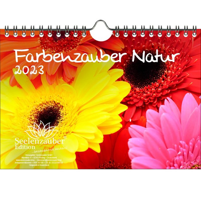 Seelenzauber Wandkalender Farbenzauber Natur DIN A5 Wandkalender für 2023 Farben Colours - Seele