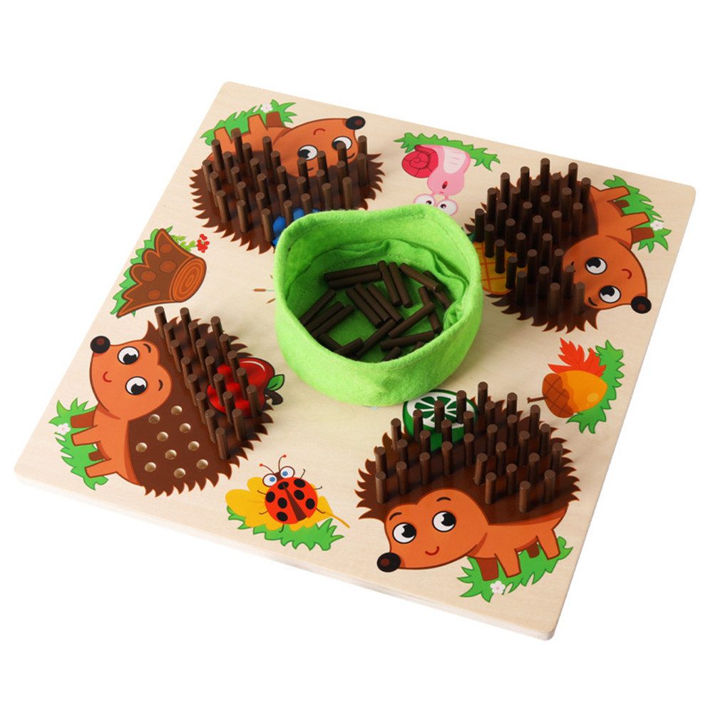 CLTYQ Lernspielzeug Holz Igel Steckspiel, Montessori günstig online kaufen