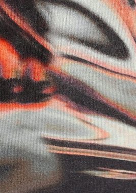 Melrose Langarmshirt mit modischem Print und Straps im Ausschnitt