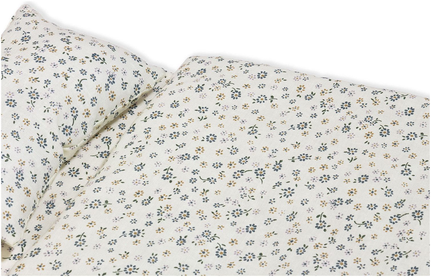 Pinolino® Puppen Bettwäsche 3-tlg. Blümchen, für Puppenwagen und Puppenbetten