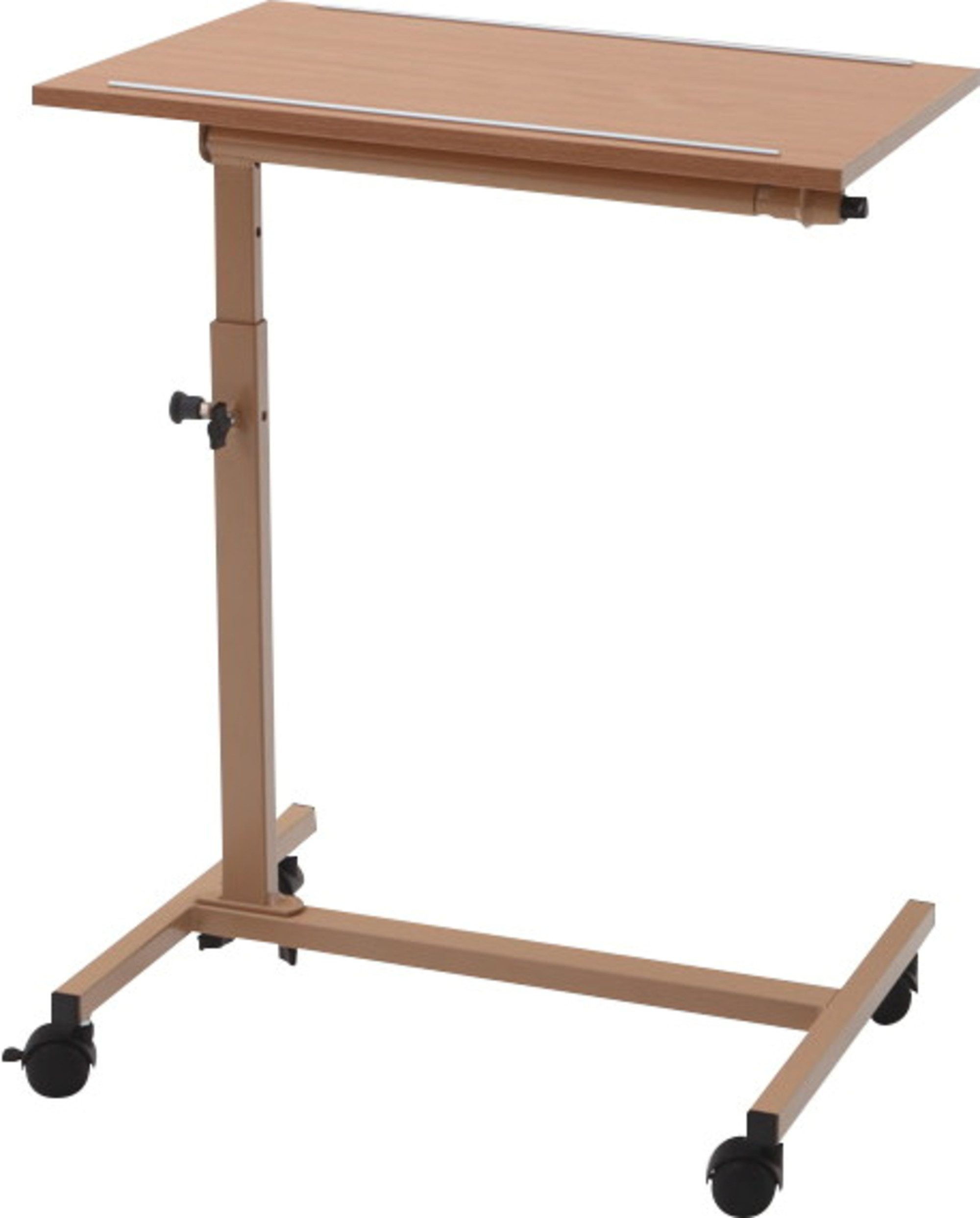 Burmeier Beistelltisch Solo (Komplettset, mit feststellbaren Rollen), schwenkbar, höhenverstellbar