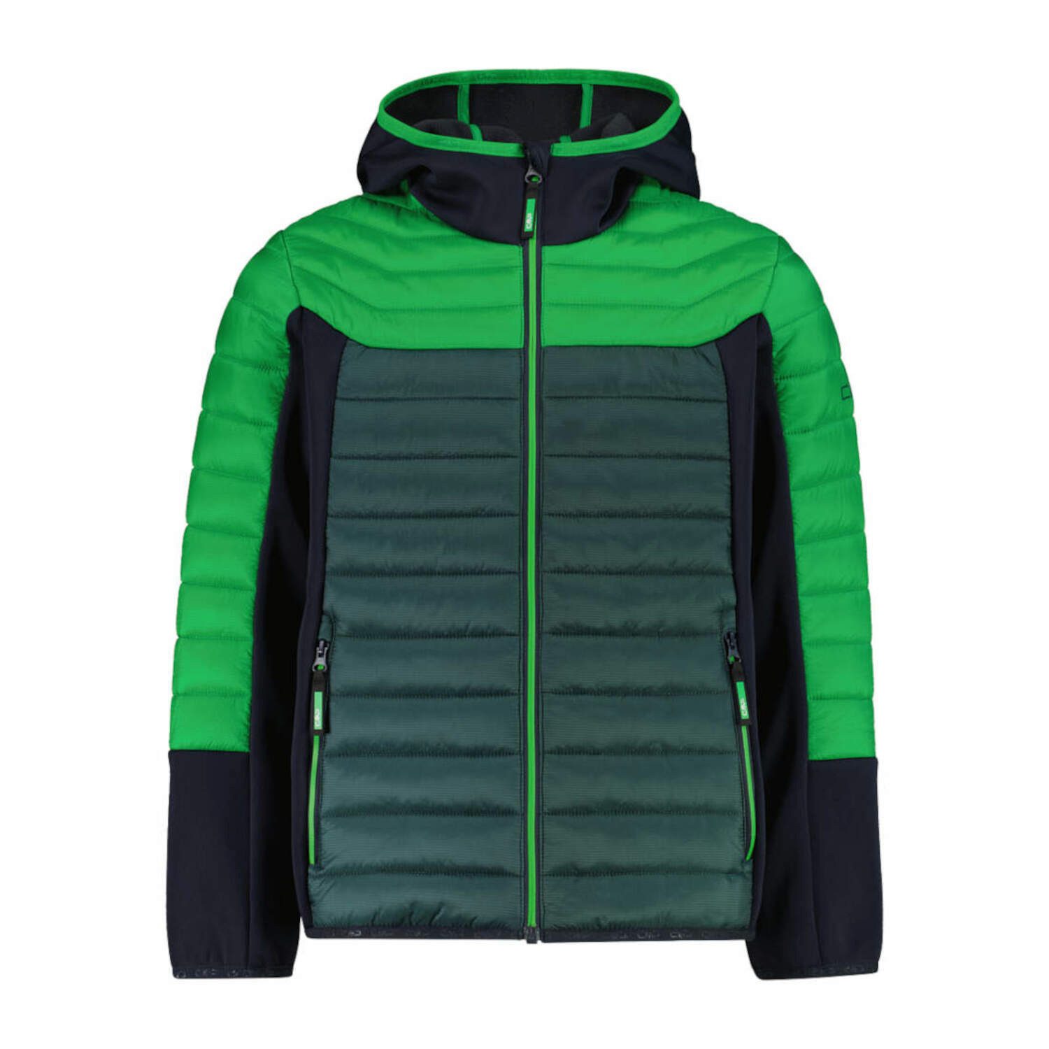 Allwetterjacke CMP Jungen Steppjacke KID JACKET HYBRID FIX HOOD 35Z3214