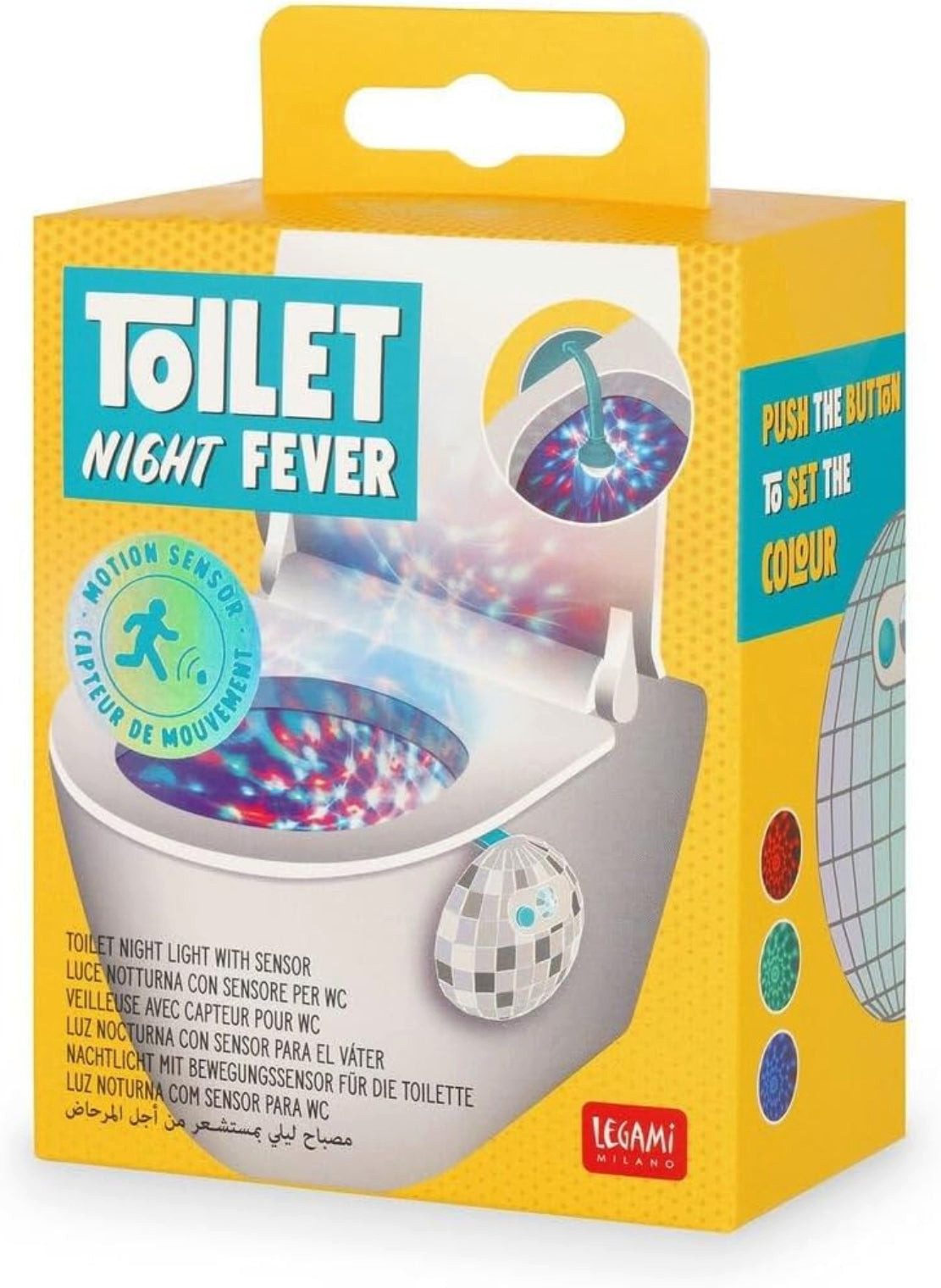 Legami Spiel Legami Toilet Night Fever WC-Nachtlicht mit Sensor