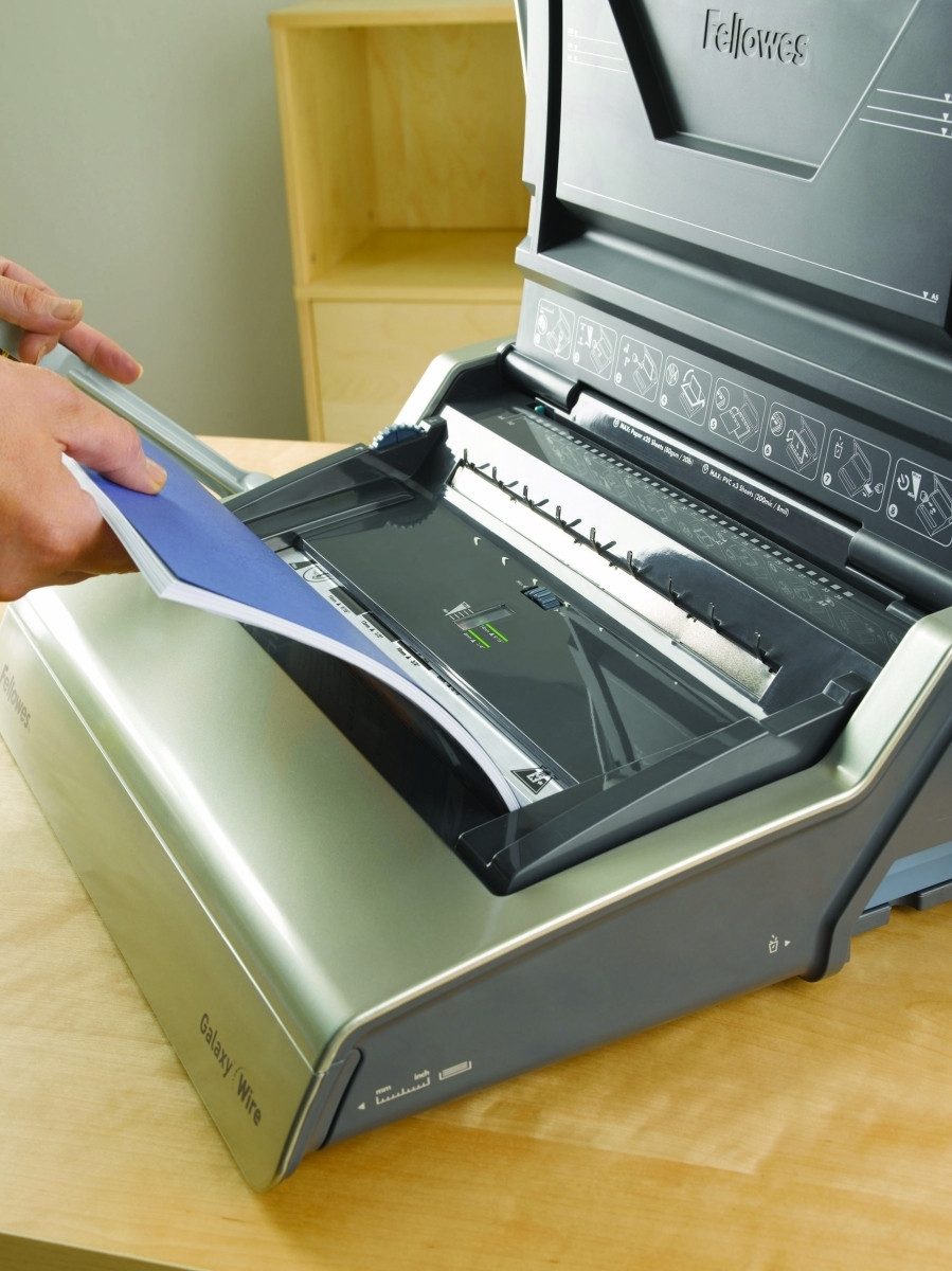 FELLOWES Bindegerät Drahtbindegerät Galaxy A4 manuell grau