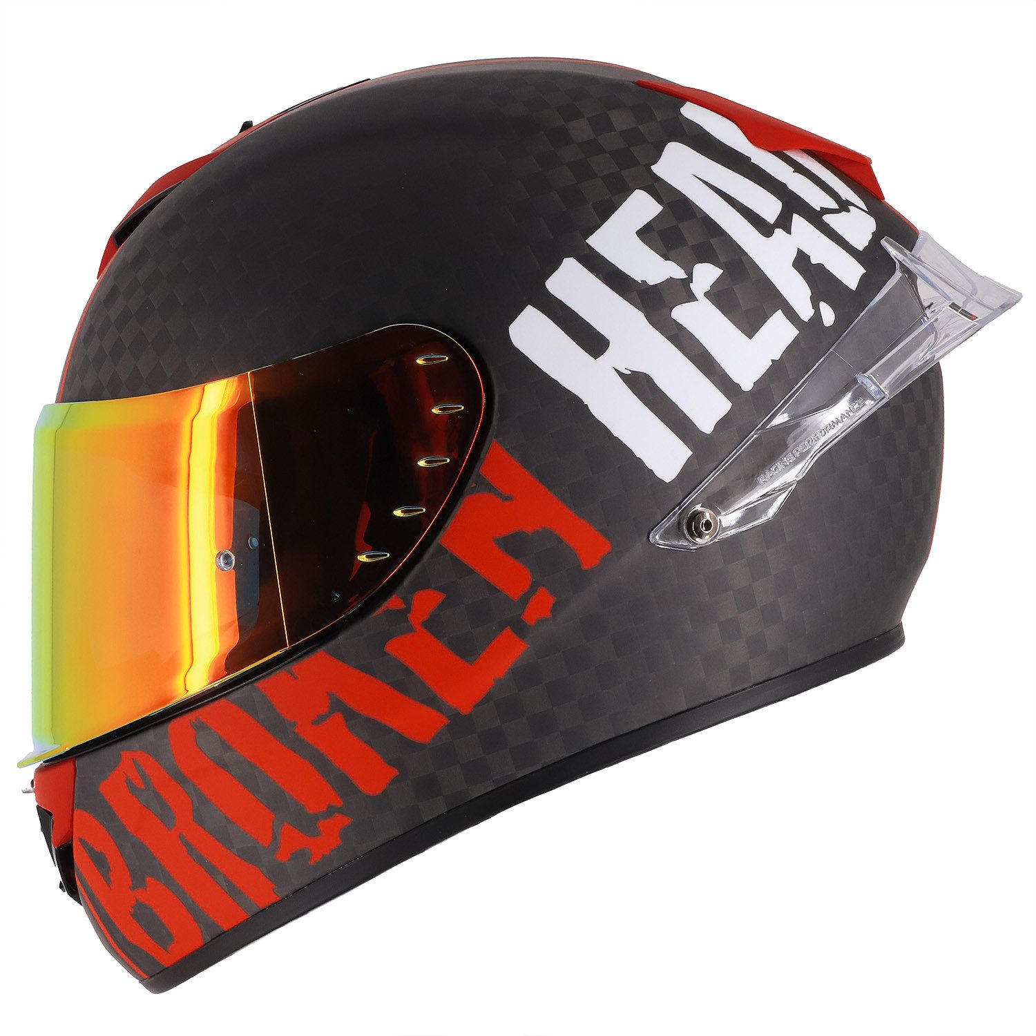 Motorradhelm BeProud Race Pro Carbon Rot