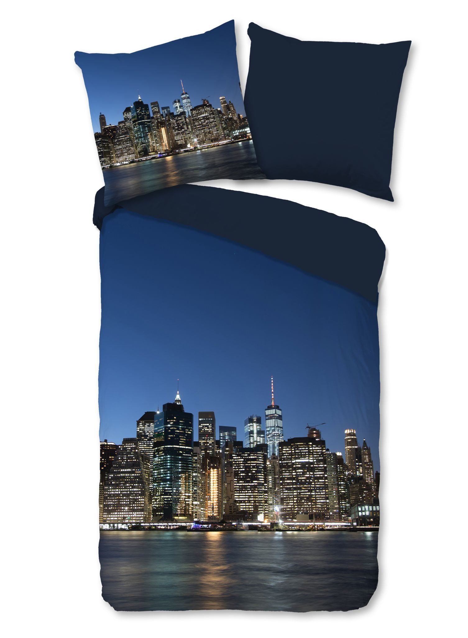JACK Jugendbettwäsche 135x200cm NY CITY, Microfaser, 2 teilig, im ästhetischen Design