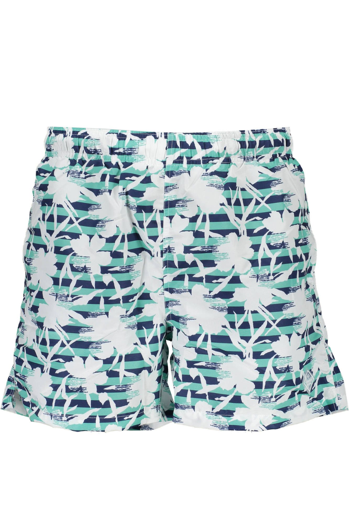 Gant Badeshorts Grüne Herren-Bade-Boxershorts mit Taschen und Kordelzug