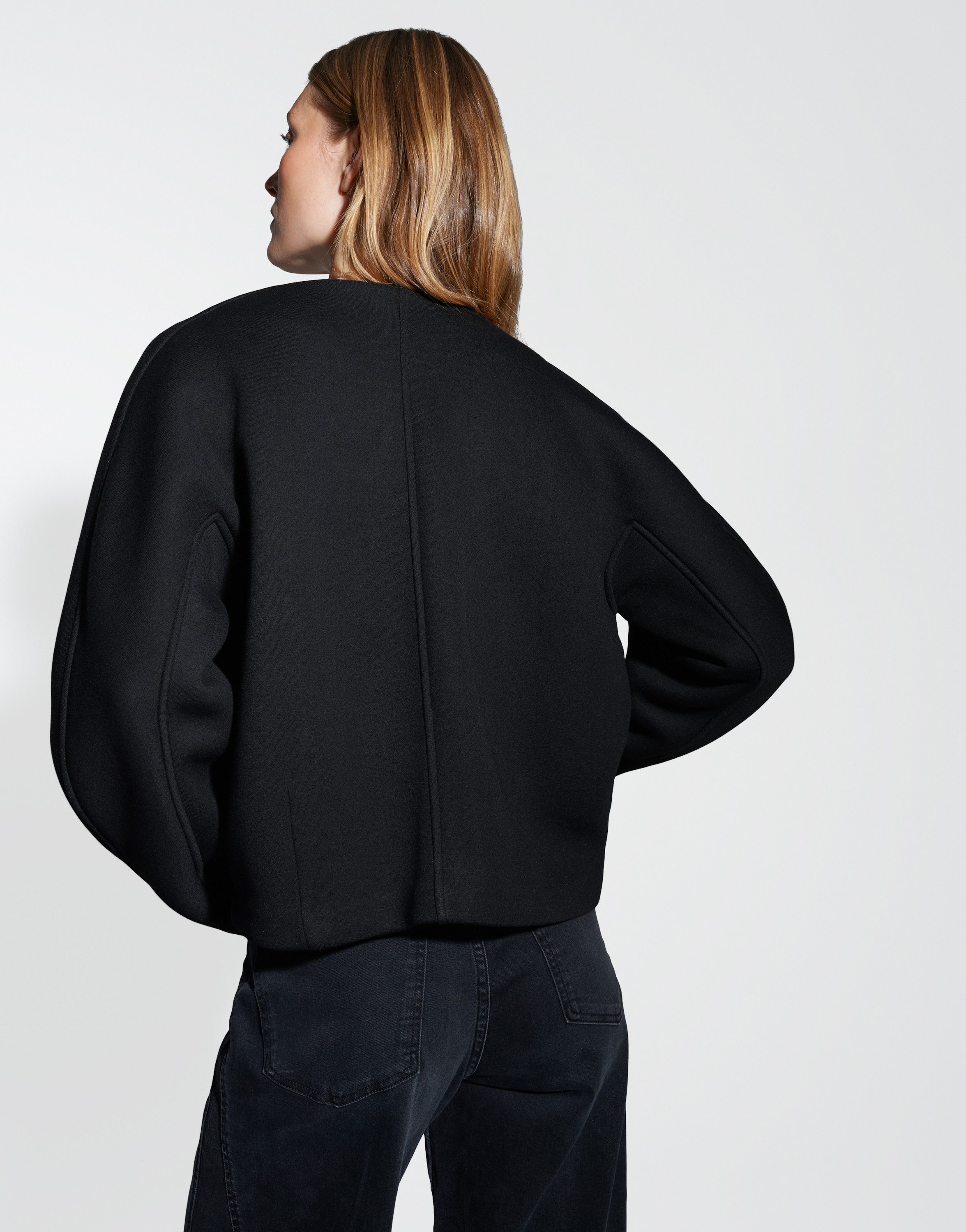 OPUS Sweater GEMURI Boxy aus Scuba Sweat