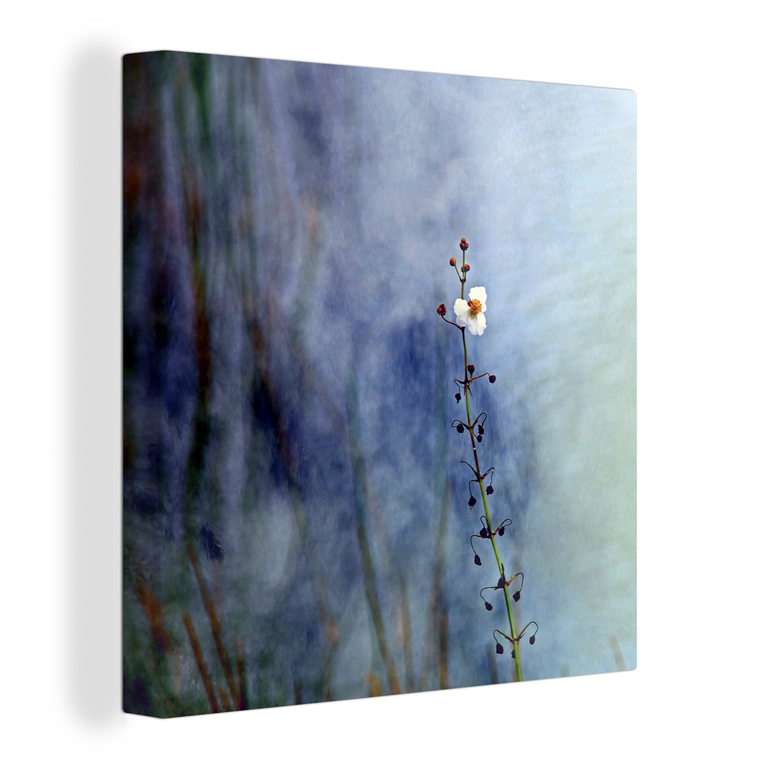 OneMillionCanvasses® Leinwandbild Eine Pfeilspitze mit buntem Hintergrund, (1 St), Leinwand Bilder für Wohnzimmer Schlafzimmer