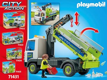 Playmobil® Konstruktions-Spielset Altglas-LKW mit Container (71431), City Action, (62 St)