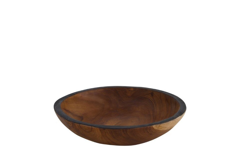 DIJK Dekofigur Dijk Schüssel aus Teakholz Ø 27 x 5, cm