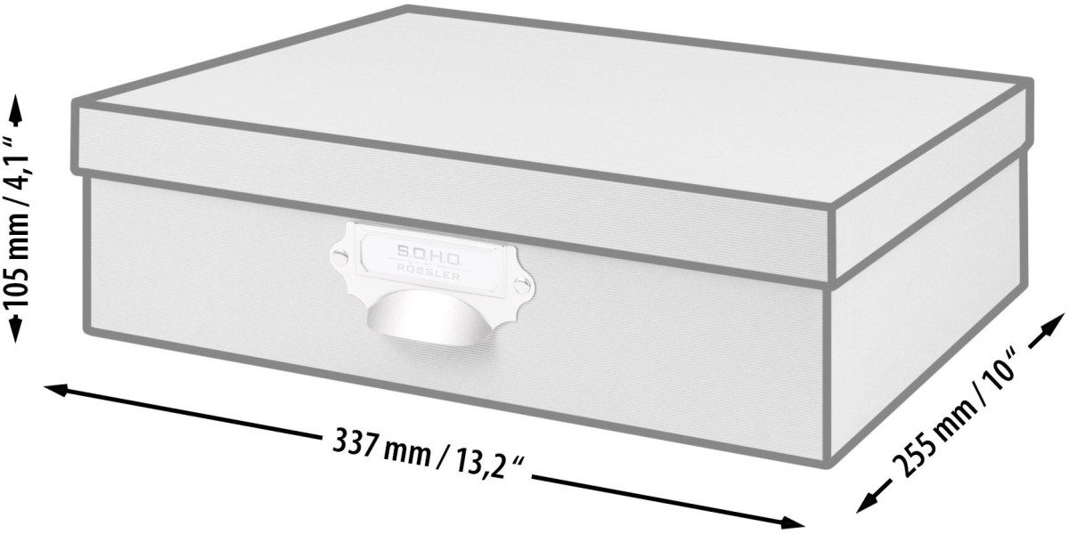 Aufbewahrungsbox Aufbewahrungsbox mit Griff Stone