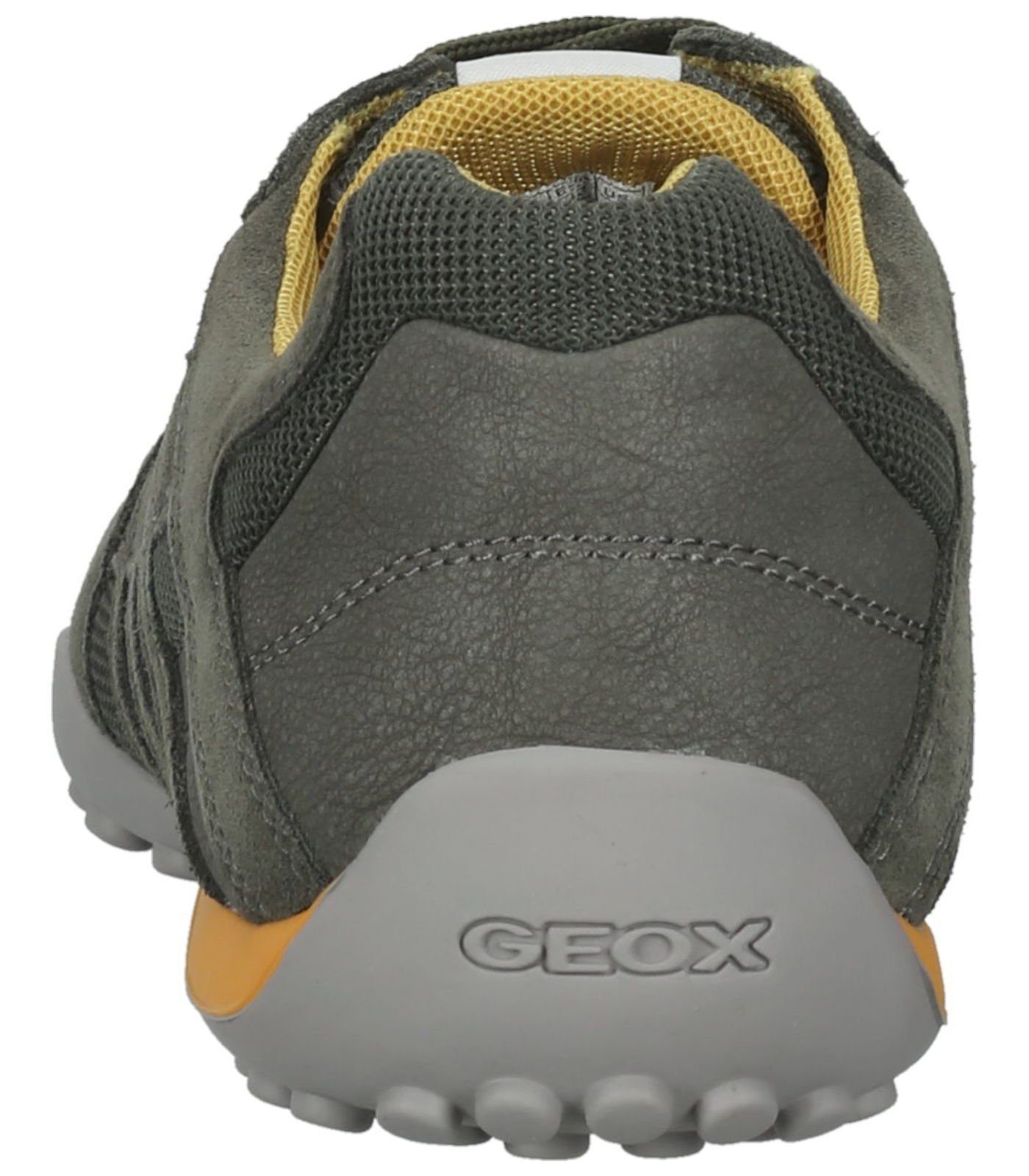 Oliv Geox Sneaker Leder/Textil Sneaker