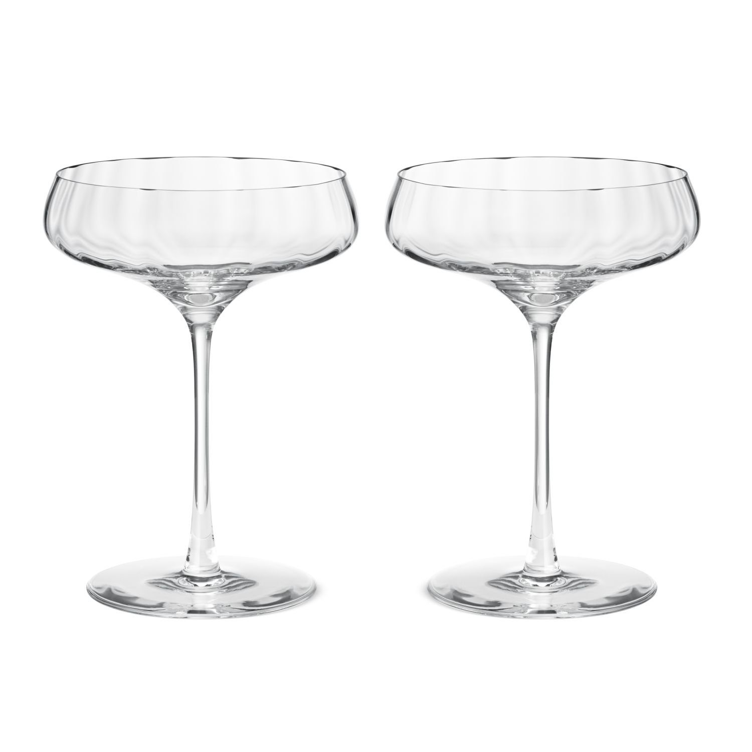 Georg Jensen Cocktailglas Bernadotte, Kristallglas, 2er Set