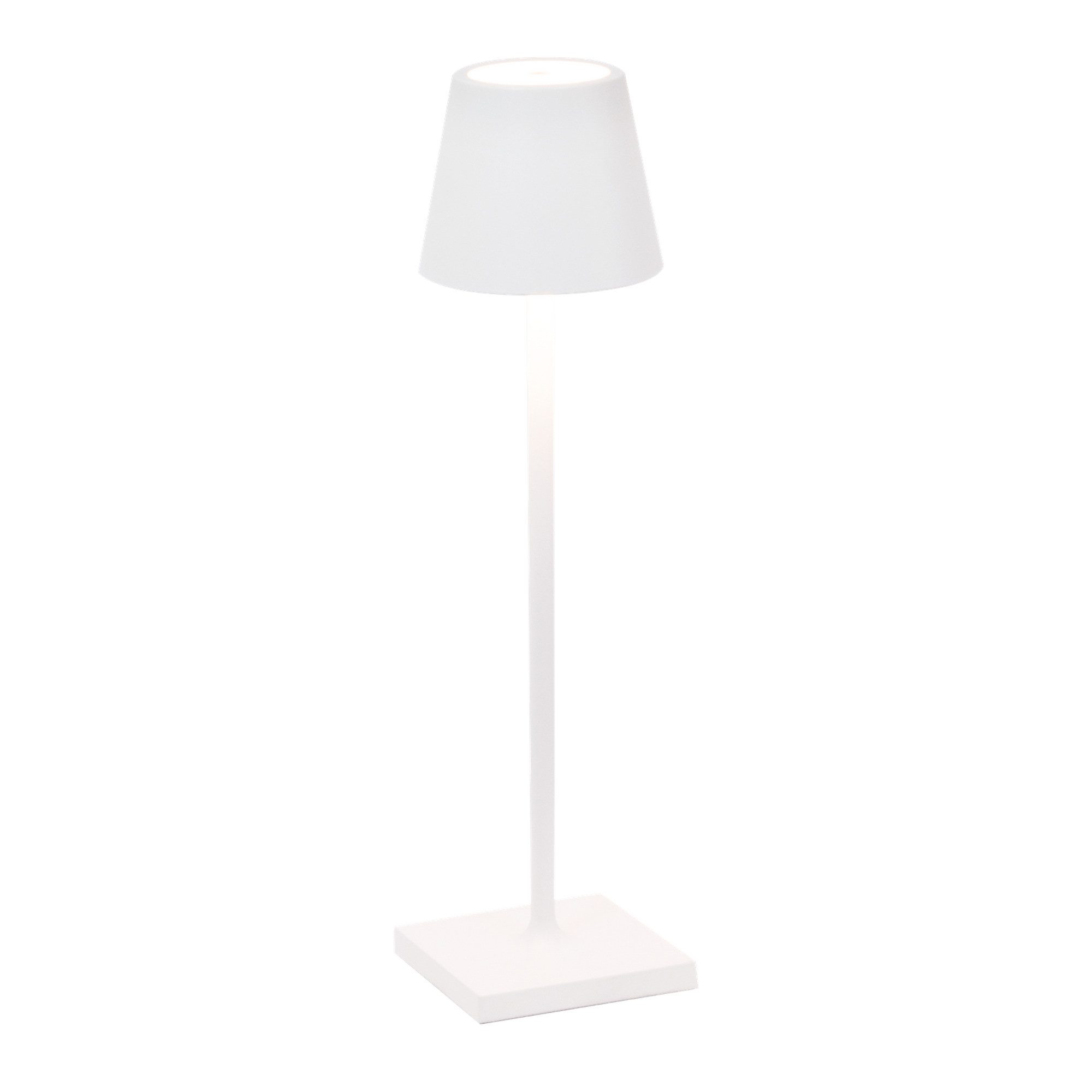 Zafferano Tischleuchte Zafferano Akkuleuchte Poldina Pro Micro 27,5 cm Weiß