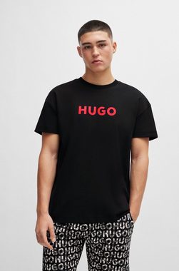HUGO Pyjama Camo Logo Short Set (Set, 2 tlg., 2er) mit großem Logodruck