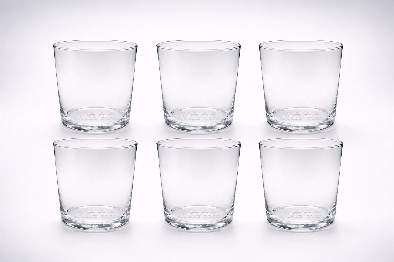 Mixcompany Gläser-Set Wood Stork Spiced Rum Tumbler Gläser – 6er Set, Original Markengl