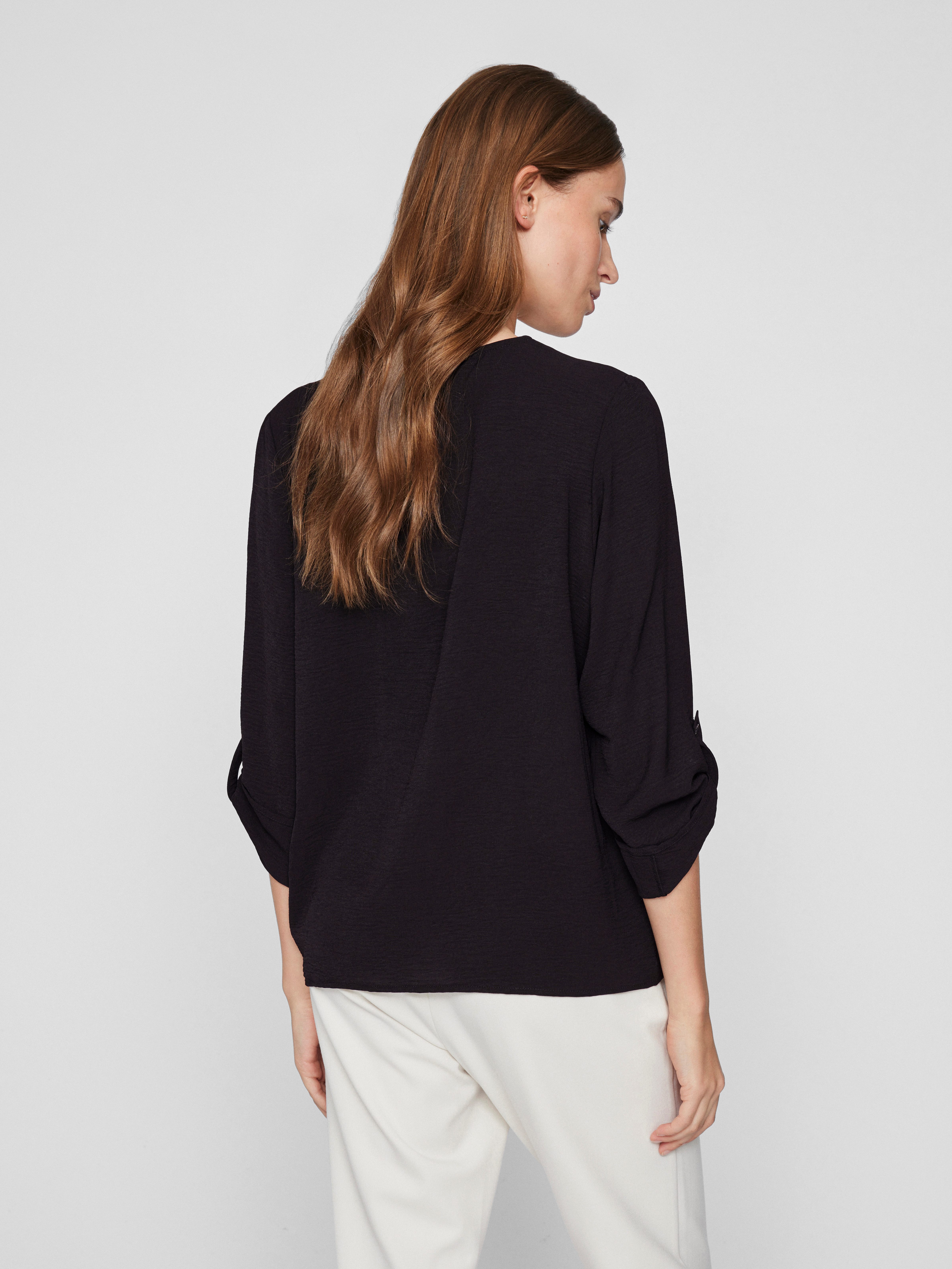 Vila Blusenshirt VIJOSA 3/4 V-NECK TOP günstig online kaufen
