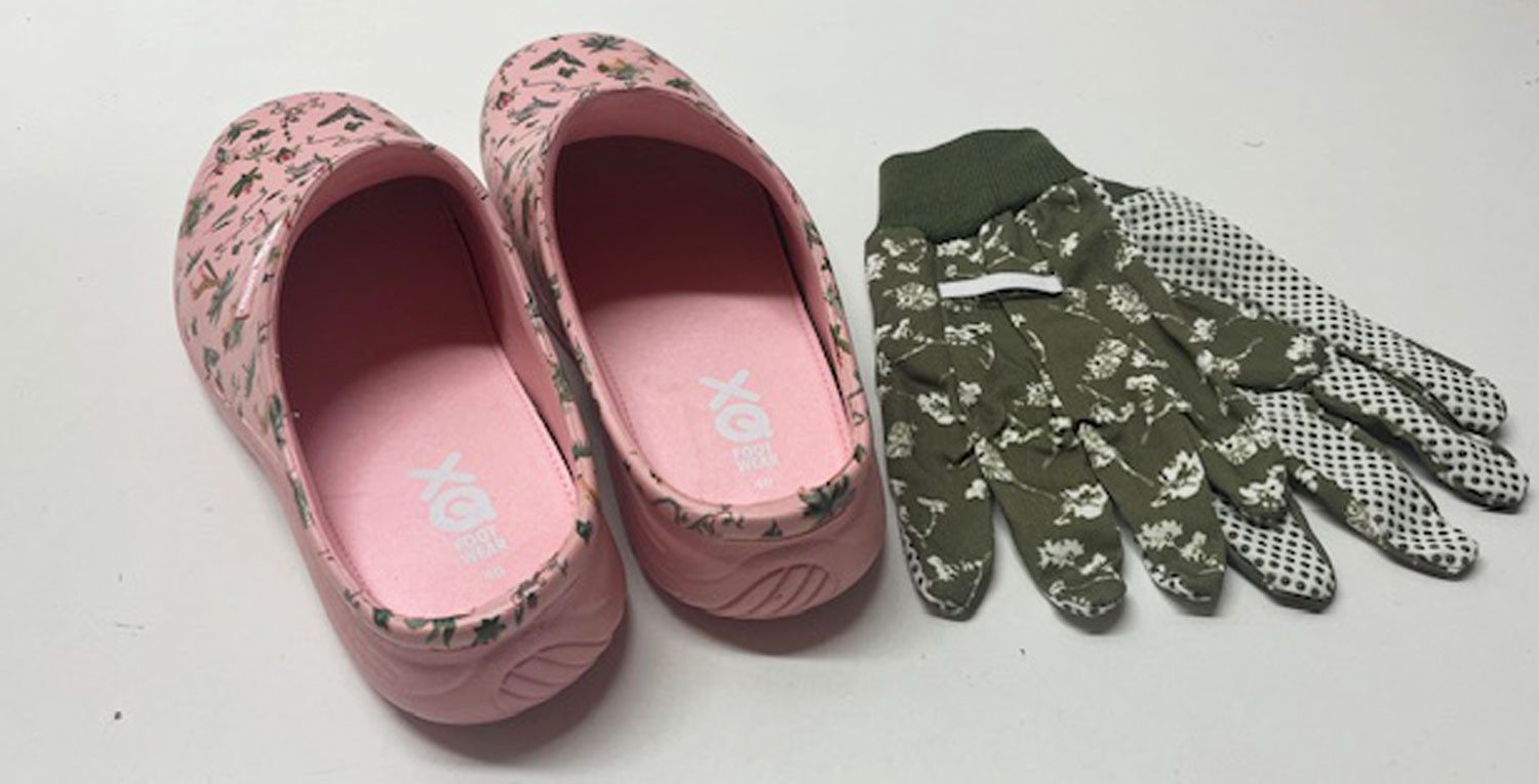 Steinnacher Bärbel Damen Gartenclogs Safari rosa mit passenden Gartenhandsc günstig online kaufen