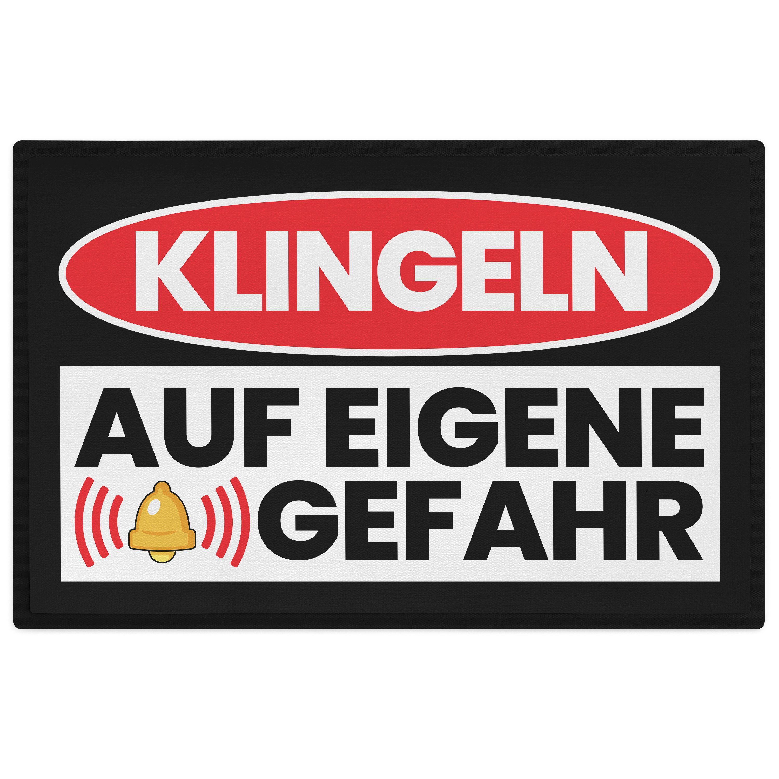 Fußmatte Klingeln Auf Eigene Gefahr Lustige Fussmatte Spruch