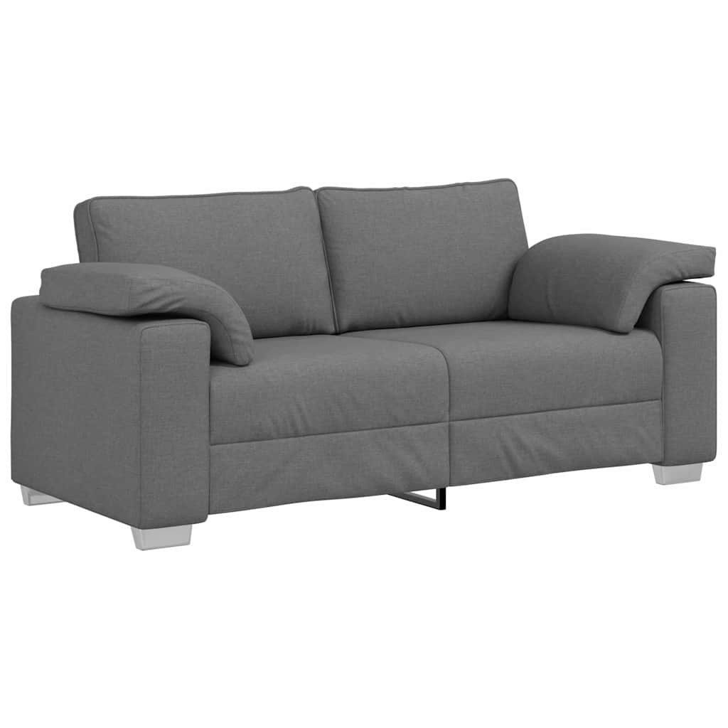 vidaXL Sofa Sofa mit Kissen Dunkelgrau günstig online kaufen