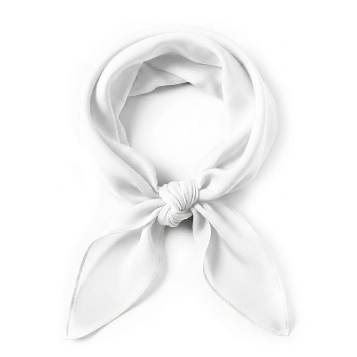 Zaewry Seidentuch Damen Nickituch Chiffon in einfarbig Uni - Leichtes zartes Halstuch, 65 x 65 cm