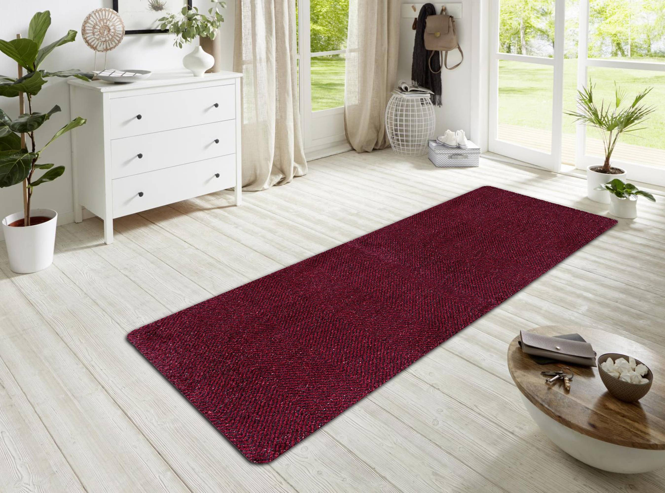 Fußmatte CLEAN & für 150 Höhe: mm, Fußmatte GMD cm Innenbereich, Living, den GO, 7 rechteckig, 100 rot x