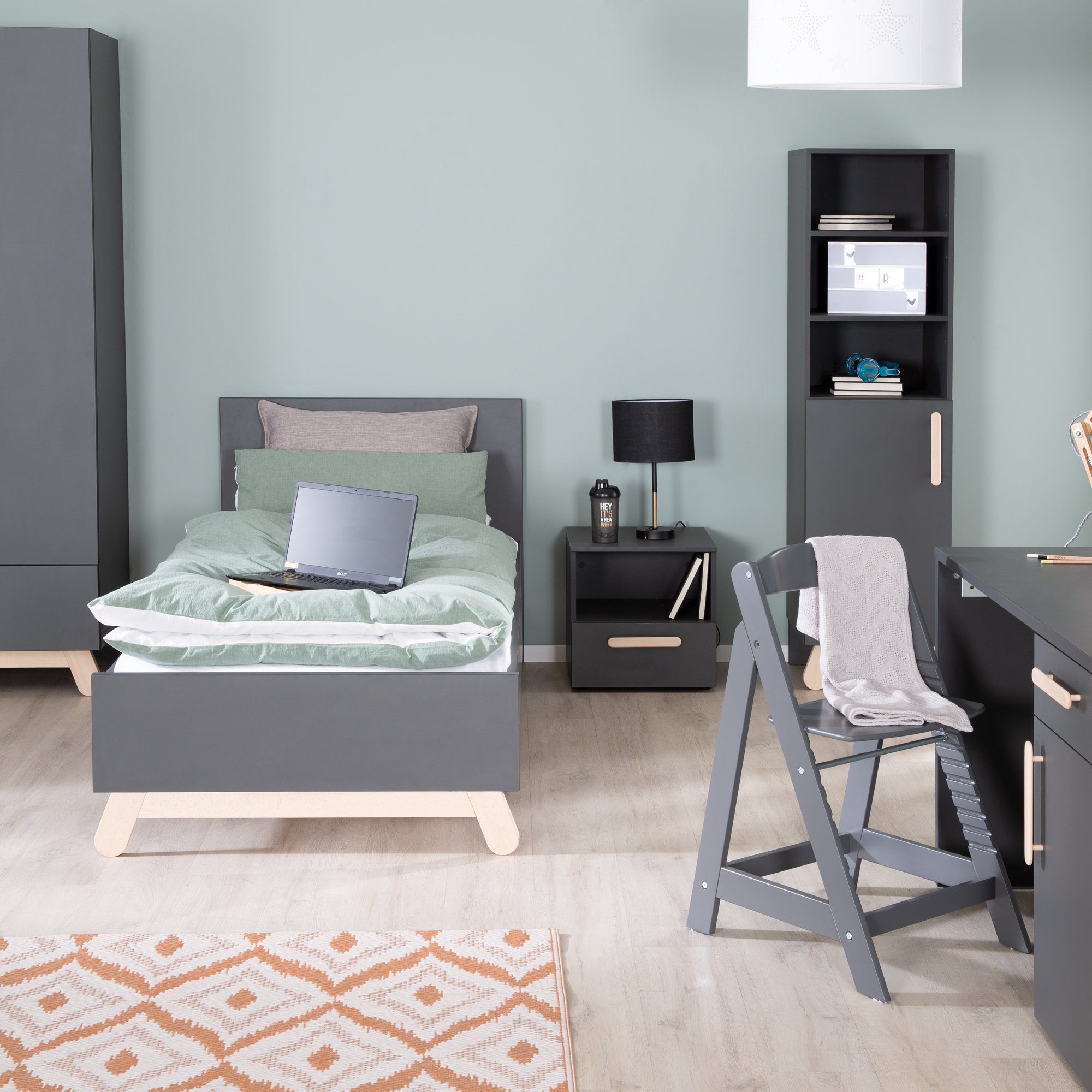 roba® Jugendbett Jara/Clara, mit Buchenfüßen aus Echtholz