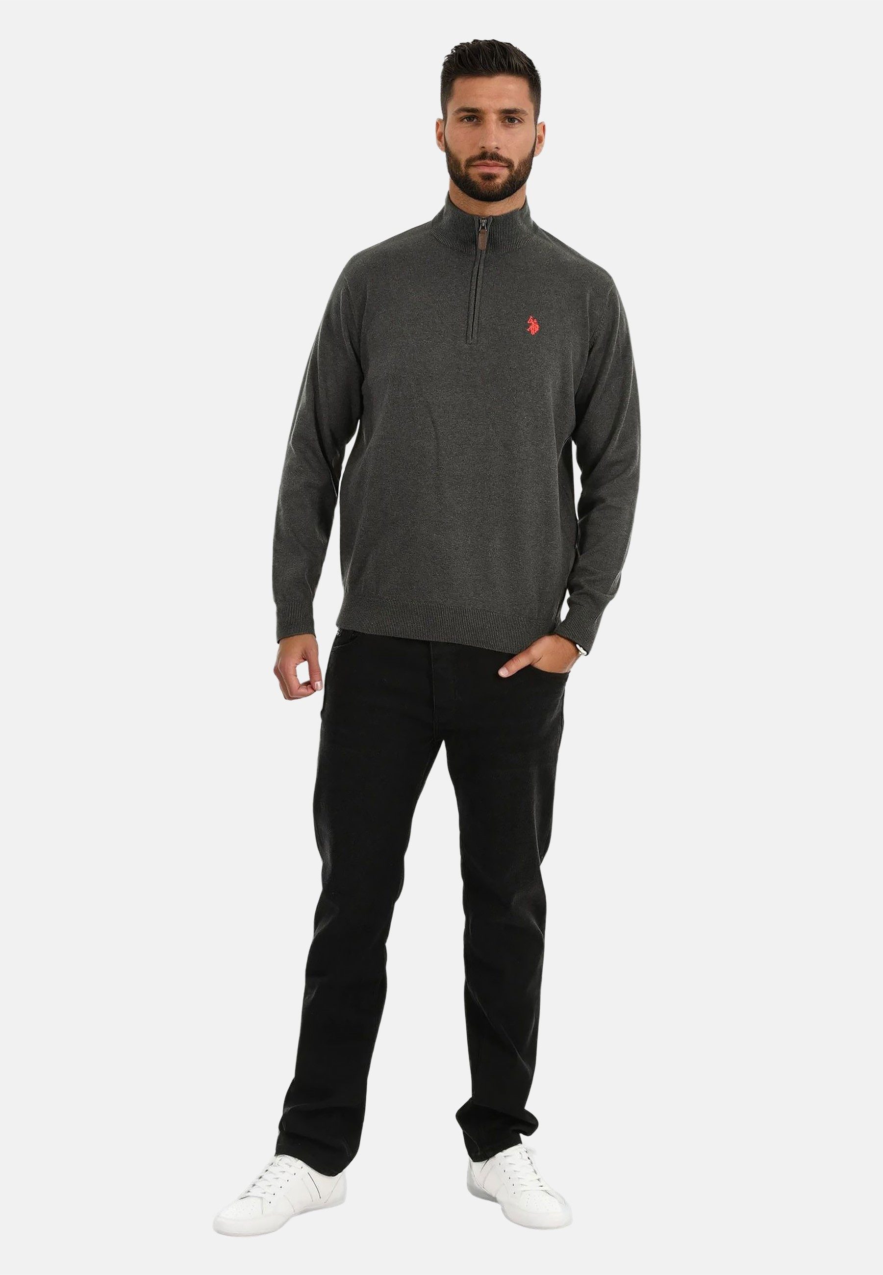 U.S. Polo Assn. Stehkragenpullover Stehkragenpullover USKnooxx – Herren Hal günstig online kaufen