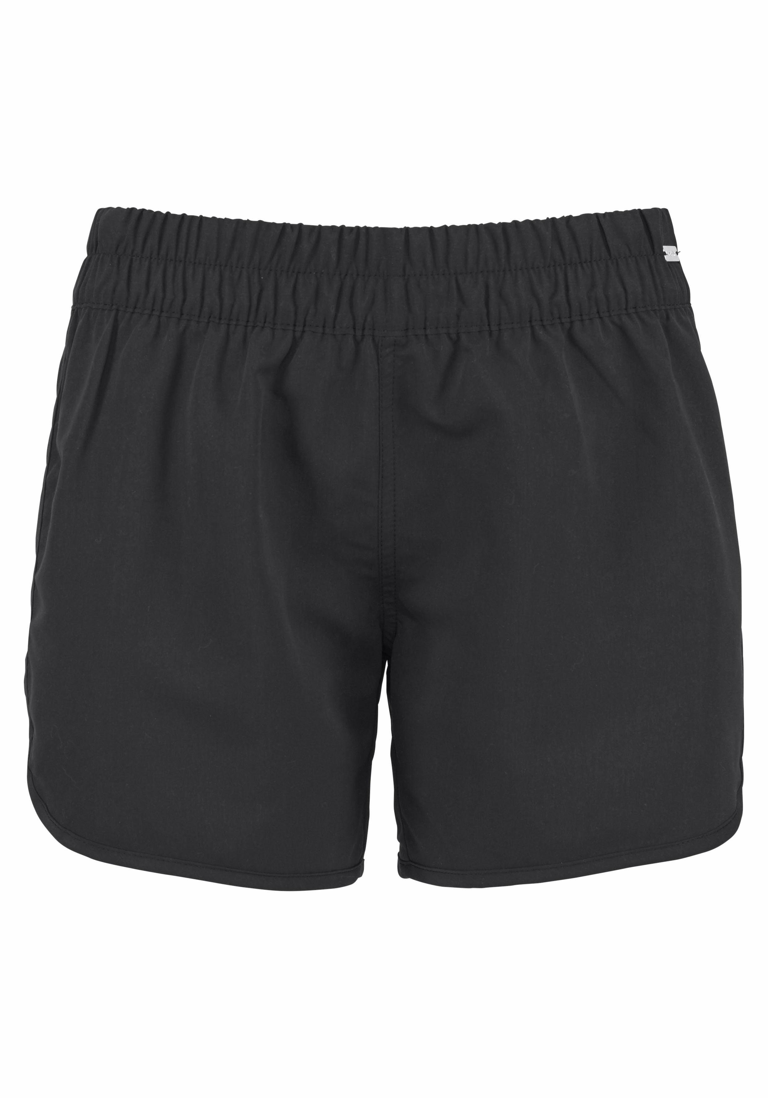 LASCANA Badeshorts aus schwarz Microfaser