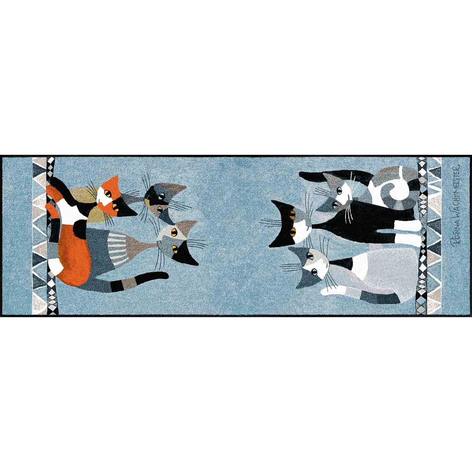 Läufer Teppichläufer 60 x 180 cm Rosina Wachtmeister Siamo in sei mehrfarbig