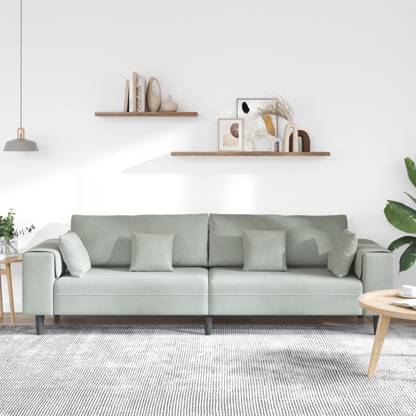 vidaXL Sofa Samt Sofa mit Kissen günstig online kaufen