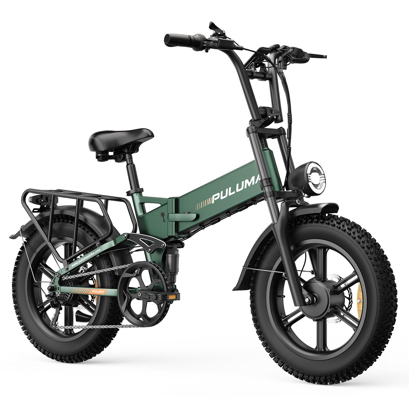 PixelPilot E-Bike Mountainbike PE500 Klapprad 48 V 20 Ah, 7-Gang Federgabel und Hinterradfederung, 7 Gang, Heckmotor, 960 Wh, (Packung), 20 Zoll Fatbike-Reifen (20 × 4,0 Zoll); maximale Belastbarkeit 150 kg