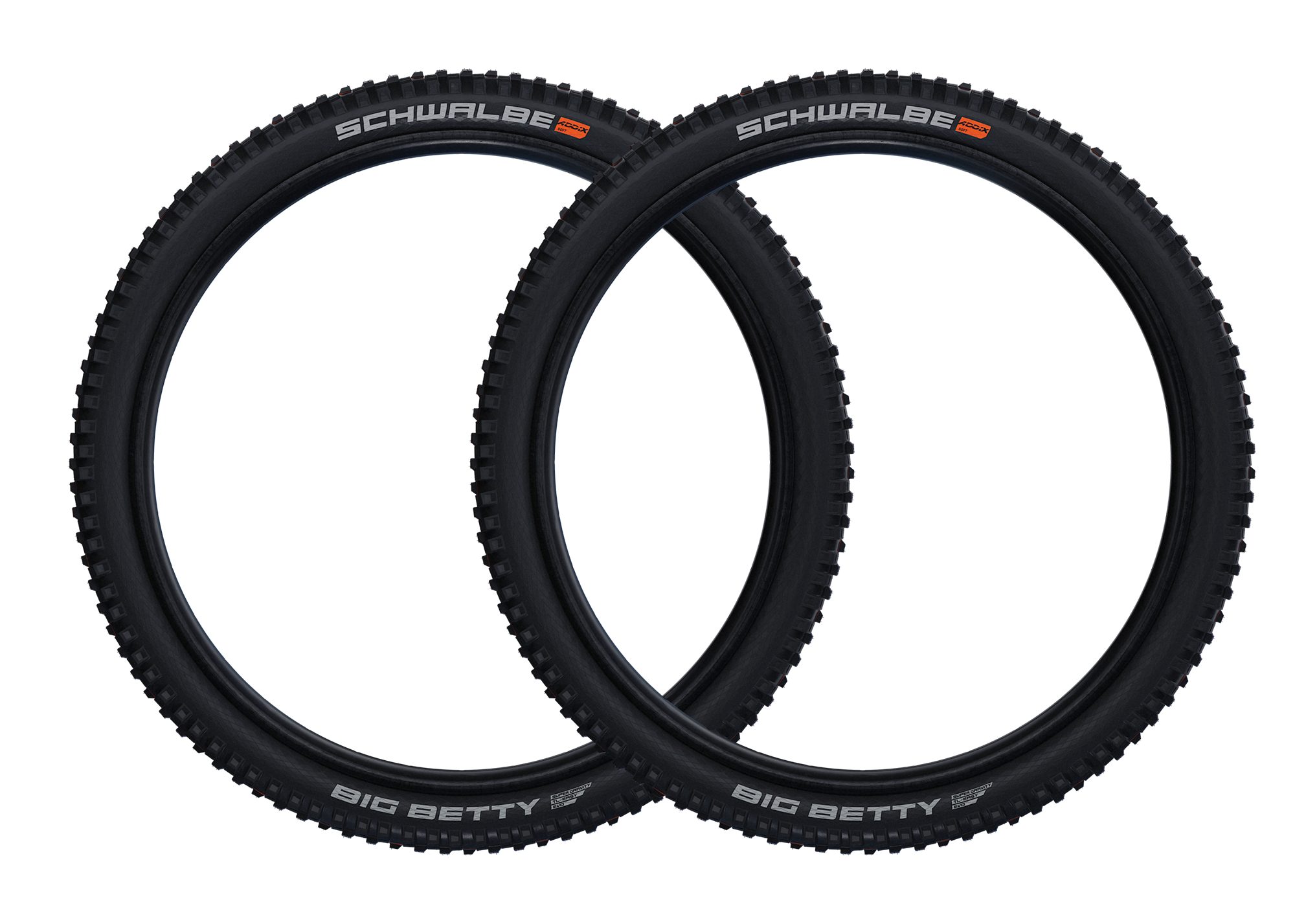 Schwalbe Fahrradreifen 2x Schwalbe Big Betty 57-406 SuperGround Faltreifen 20x2.25, (2-tlg), Faltreifen