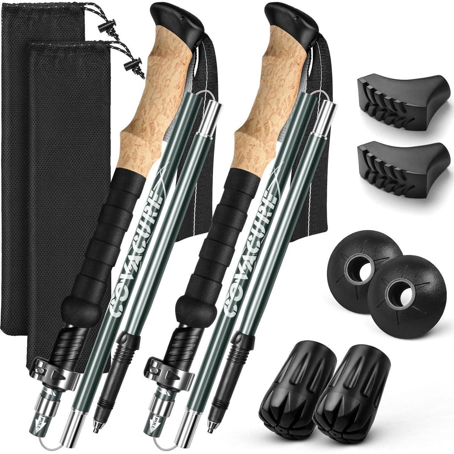 Nordic-Walking-Stöcke Wanderstöcke Nordic Walking Stöcke Teleskop 110-130 cm Faltbar