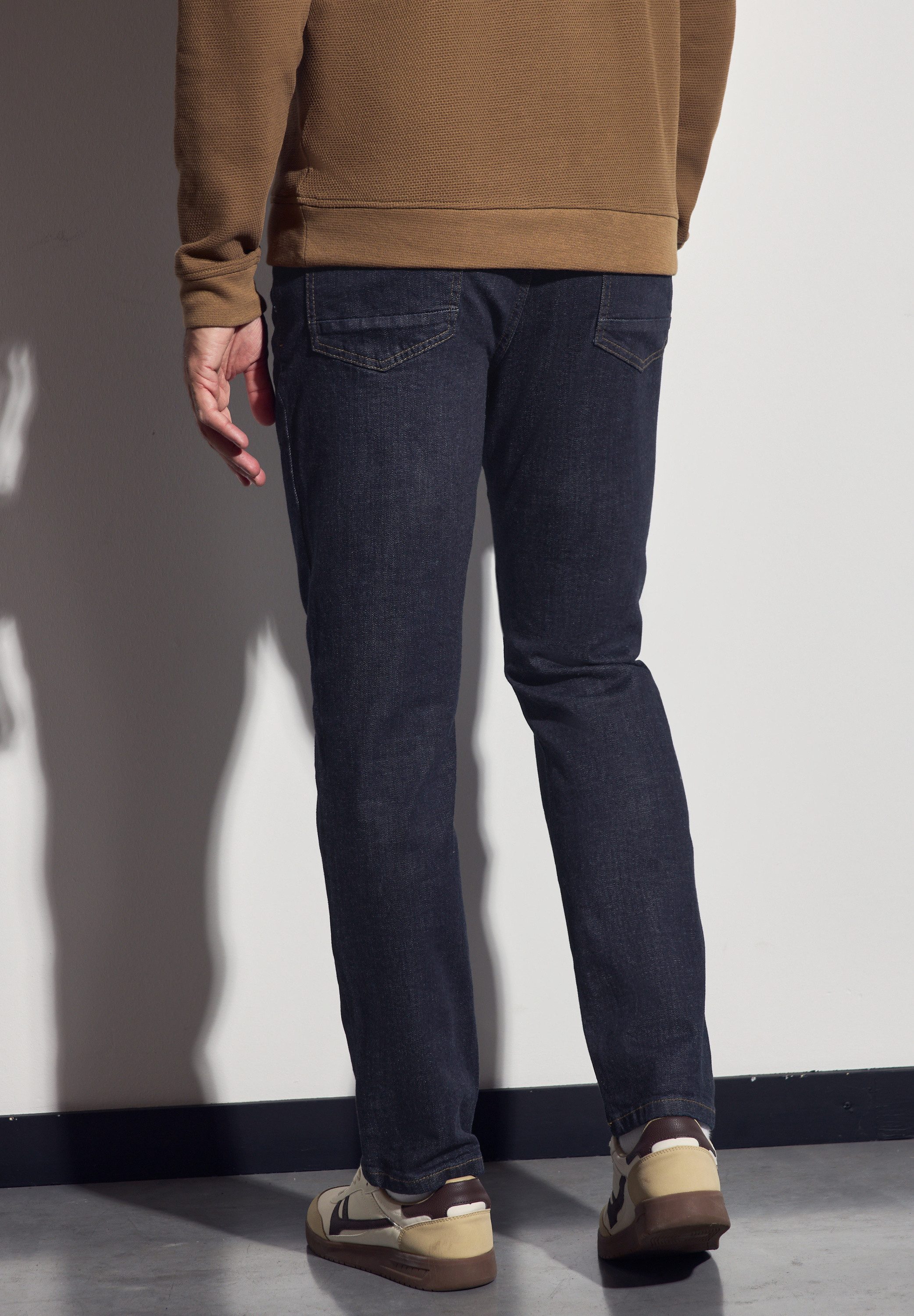 STREET ONE MEN Regular-fit-Jeans aus Baumwolle mit Stretchanteil
