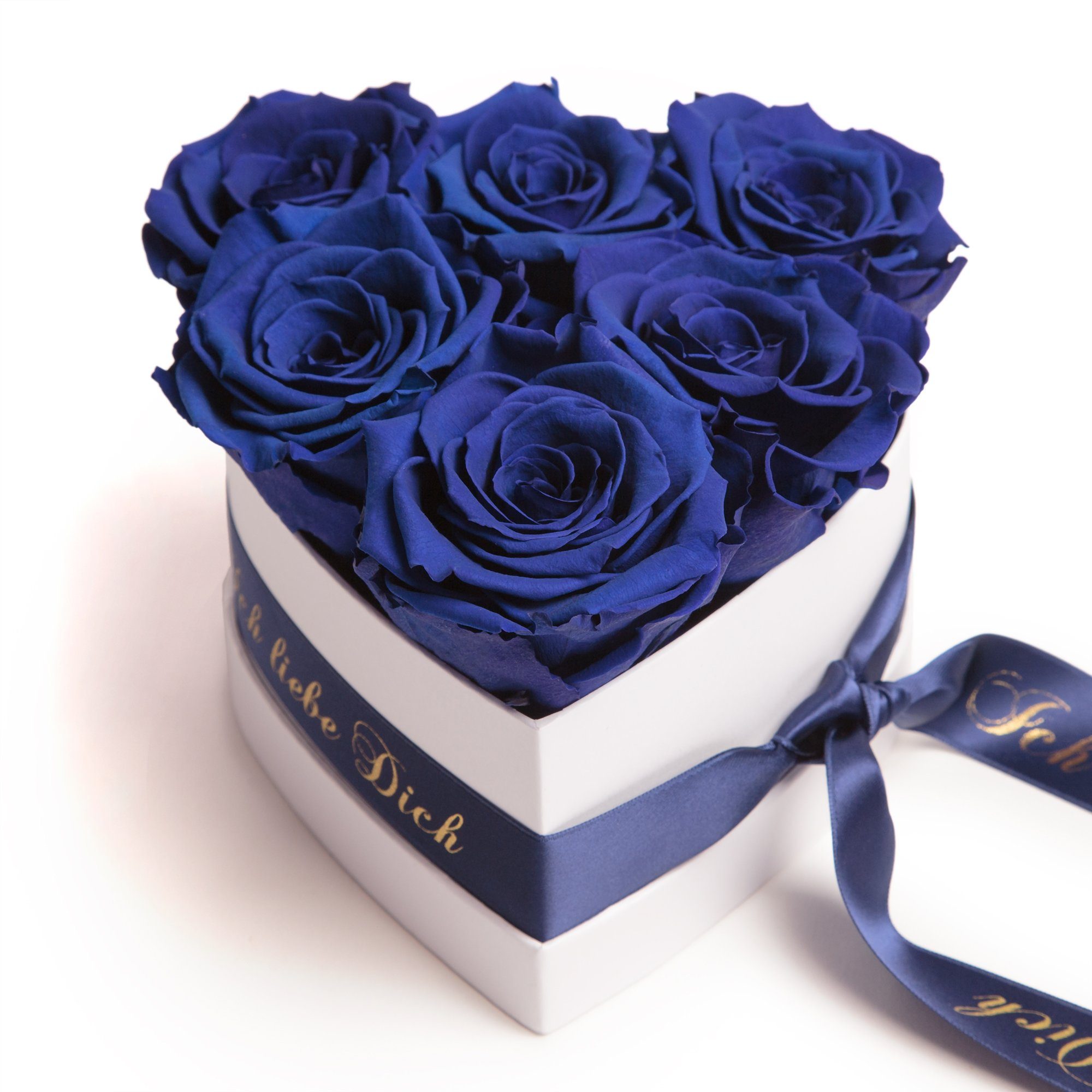 Kunstblume Infinity Rosen Box Herz 6 ewige Rosen Ich liebe Dich Geschenk Fr günstig online kaufen
