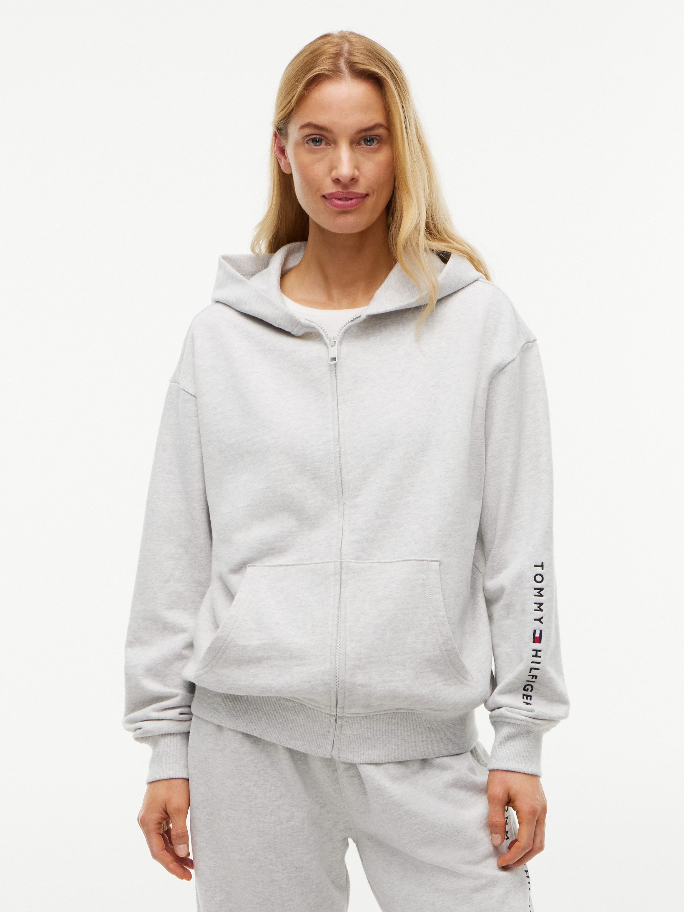 Tommy Hilfiger Underwear Kapuzensweatjacke (Packung) normale Passform, Schriftzug am Ärmel